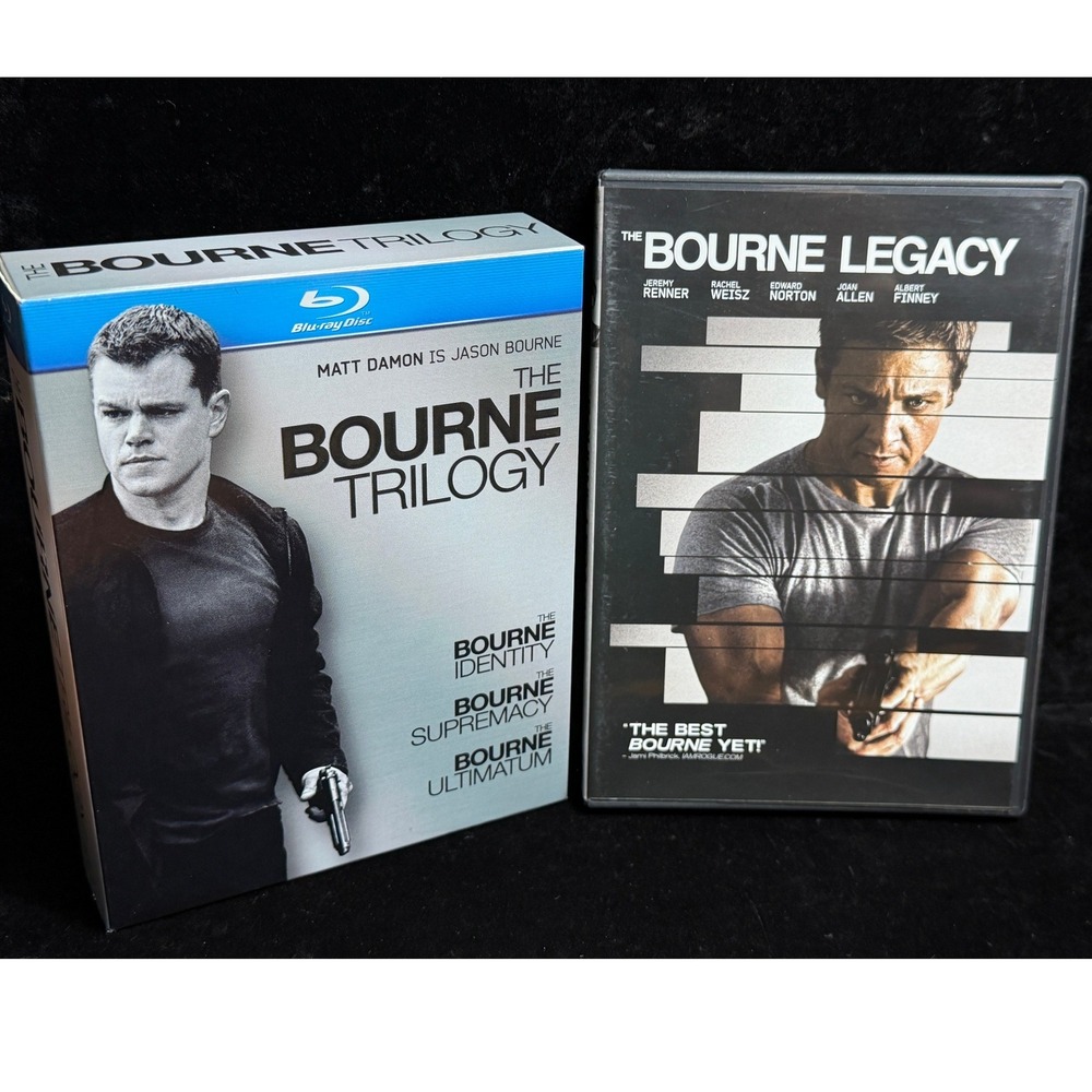 The Bourne Trilogy Blu-ray Box Set and The Bourne Legacy DVD Bundle, Matt Damon